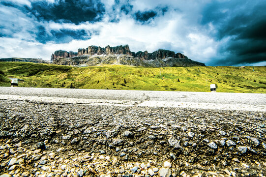 Passo Pordoi in the Dolomites, Italy