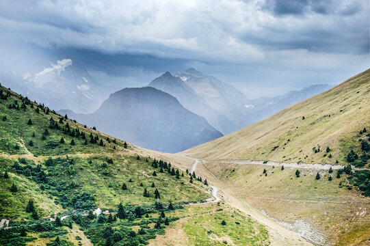 Mountains at Col de Sarenne in France