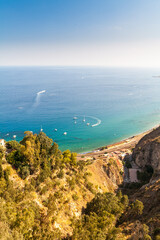 Taormina coastline