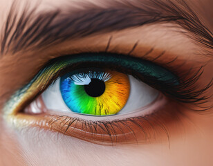 Colorful Eyes, Digital Art
