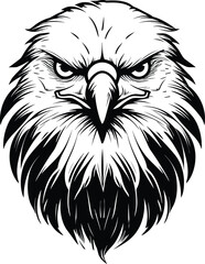Eagle head vector illustration for t-shirt desigtn