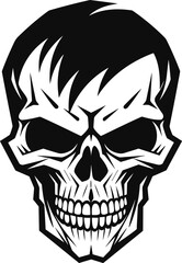 Skull illustration vector design for t shirt