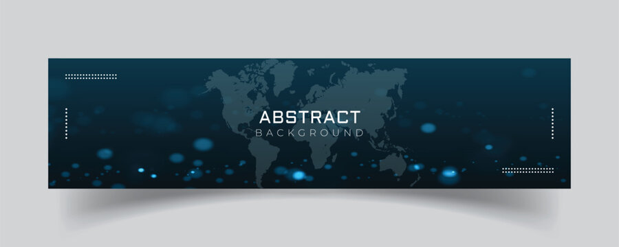 Linkedin banner with technology background