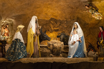Biblical nativity scene