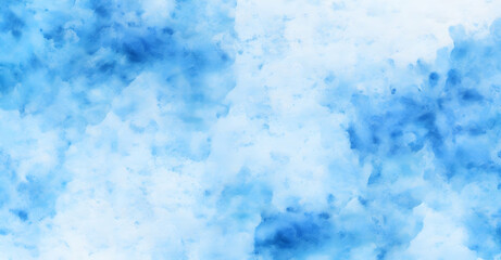Blue Watercolor Abstract Textures Background