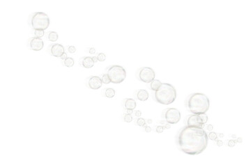 Soap bubble floating transparent  background. Realistic air water foam bubble with rainbow colors.  Bubble PNG.