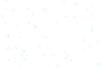 Soap bubble floating transparent  background. Realistic air water foam bubble with rainbow colors.  Bubble PNG.