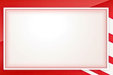 a red and white frame border, a background with a frame for text