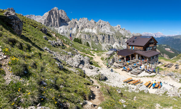 Rotwandh&uuml;tte - Rifugio Roda di Vael - Rosengarten - Dolomiten