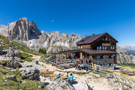 Rotwandh&uuml;tte - Rifugio Roda di Vael - Rosengarten - Dolomiten