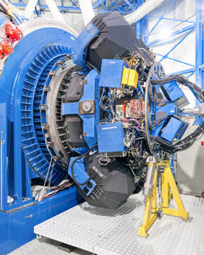 Telescope machinery at Paranal Observatory in Chile
