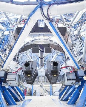 Low angle view of a telescope at Paranal Observatory