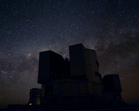 Facade of ESO Hotel and Cerro Paranal in Chile