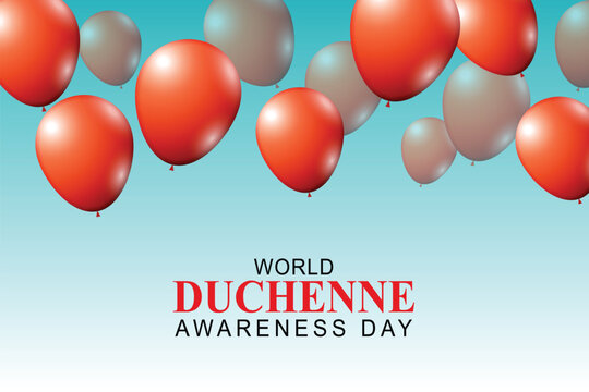 World Duchenne Awareness Day background.