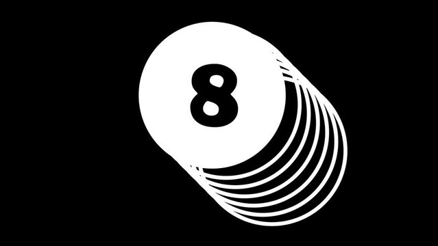 Top 10 Countdown Circle Ripple Overlay Animation