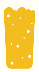 orange juice in glass illustration