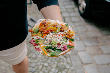 fresh street food kebab