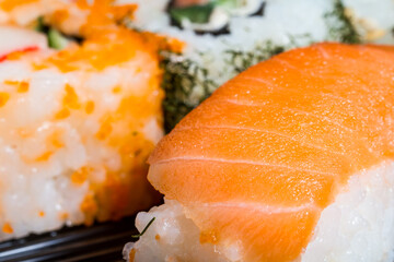 Salmon Sushi closeup