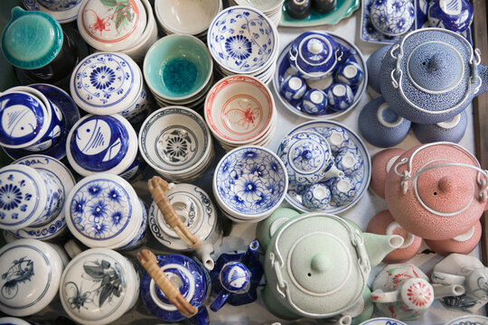 Assorted tea sets