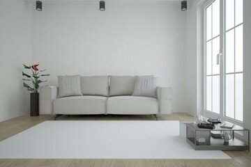 Modern interior design. 3D illustration