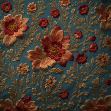 Symmetrical Slavic Embroidery on High-Quality Linen
