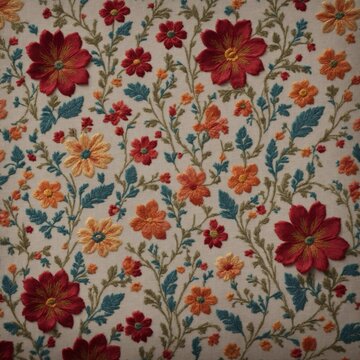 Symmetrical Slavic Embroidery on High-Quality Linen