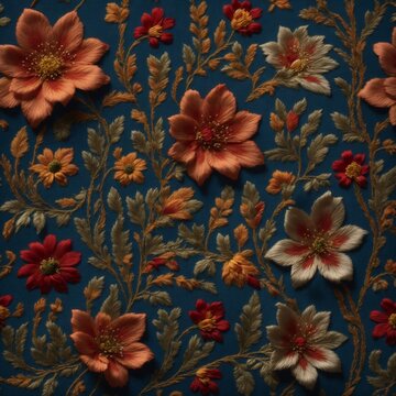 Symmetrical Slavic Embroidery on High-Quality Linen