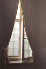 Fototapeten Open window and curtains © Image Source