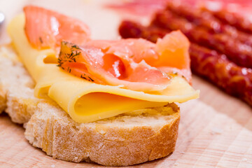 Salmon and Swiss Cheese
