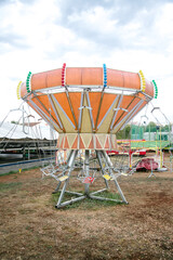 Fairground circus swing rides