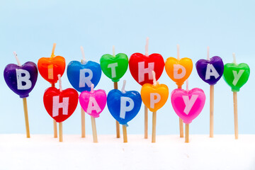 Happy birthday candles