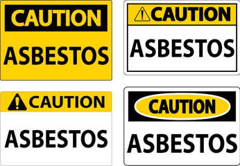 Asbestos Caution Signs Asbestos Hazard Area Authorized Personnel Only