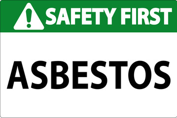 Asbestos Safety First Signs Asbestos Hazard Area Authorized Personnel Only