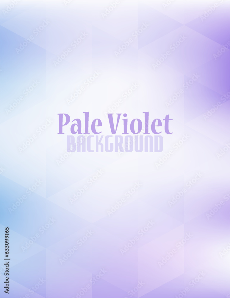 Poster minimal pale violet and pastel blue background with translucent triangles