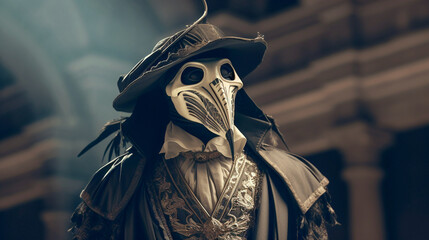 Obraz premium venetian carnival mask wallpaper italian costume festival