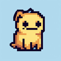 Obraz premium a cute pixle cat,please take good care of it