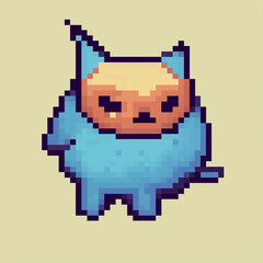Fototapeta premium a cute pixle cat,please take good care of it