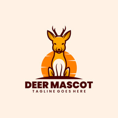 Obraz na płótnie Canvas deer mascot illustration mascot logo design