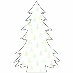 Christmas tree background for decoration.
