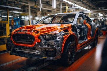 Obraz premium Precision Engineering in Auto Manufacturing