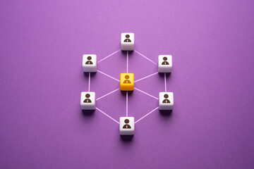 The connection of the leader and his employees in the team. Delegation of work, feedback....