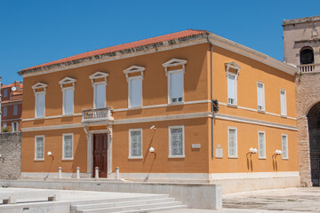 Obraz premium Church of St. Donatus (Crkva sv. Donat) and Roman Forum Zadar in the state of Zadar Croatia