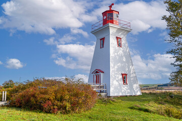 Victoria By the Sea Lighthouse in Prince Edward Island, Canada.