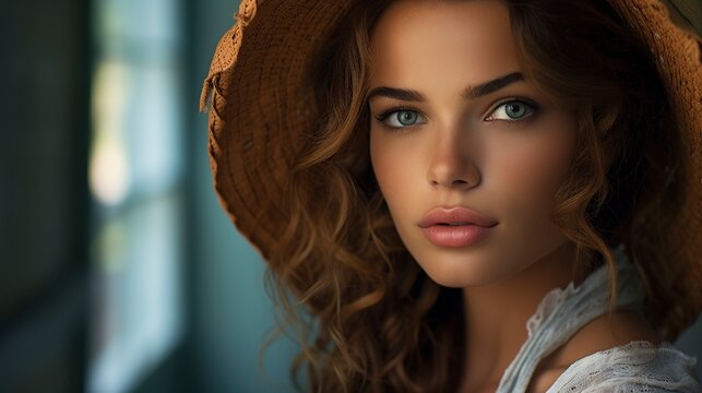 woman of elegant and impressive beauty