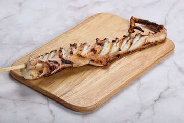 Delicous tasty Grilled octopus tentacle