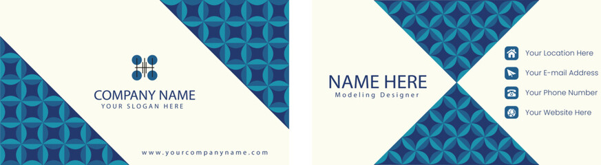 Nature-Inspired Modern Corporate Card Layout