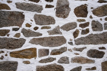 Bauernhaus mit traditioneller Hausmauer - Detail