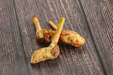 Raw galangal root seasonong aroma