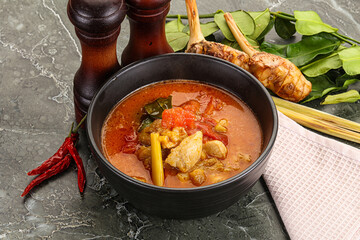 Thai traditional Tom Yum with chicken