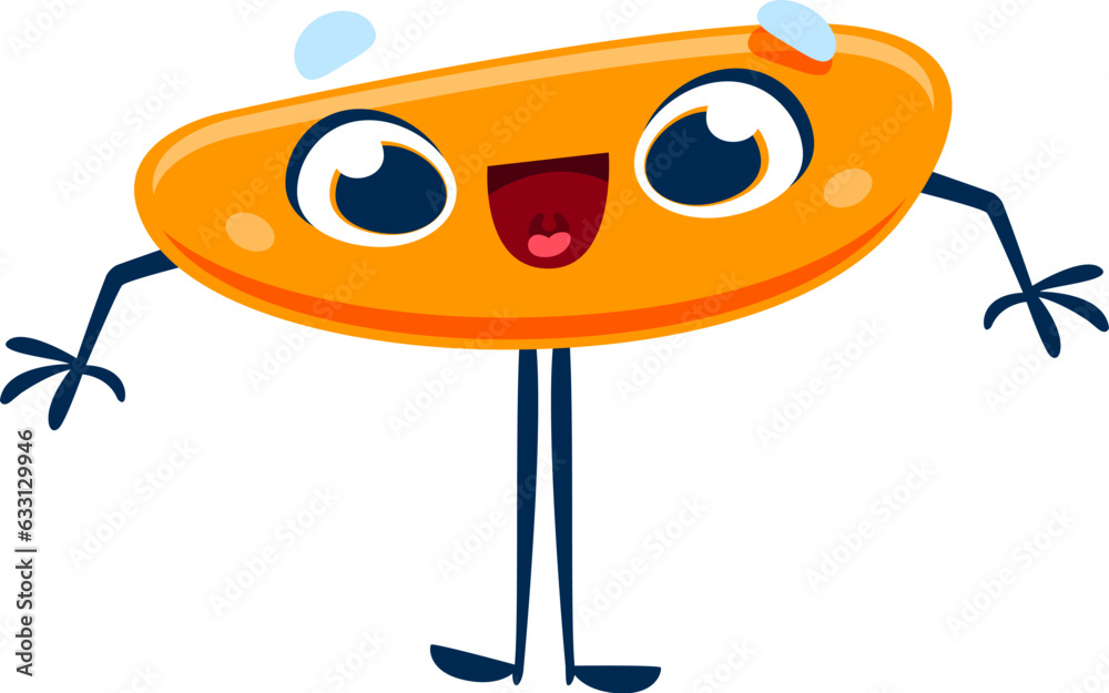 Poster cartoon cute, funny minus character. isolated vector mathematics symbol for subtraction tasks with a